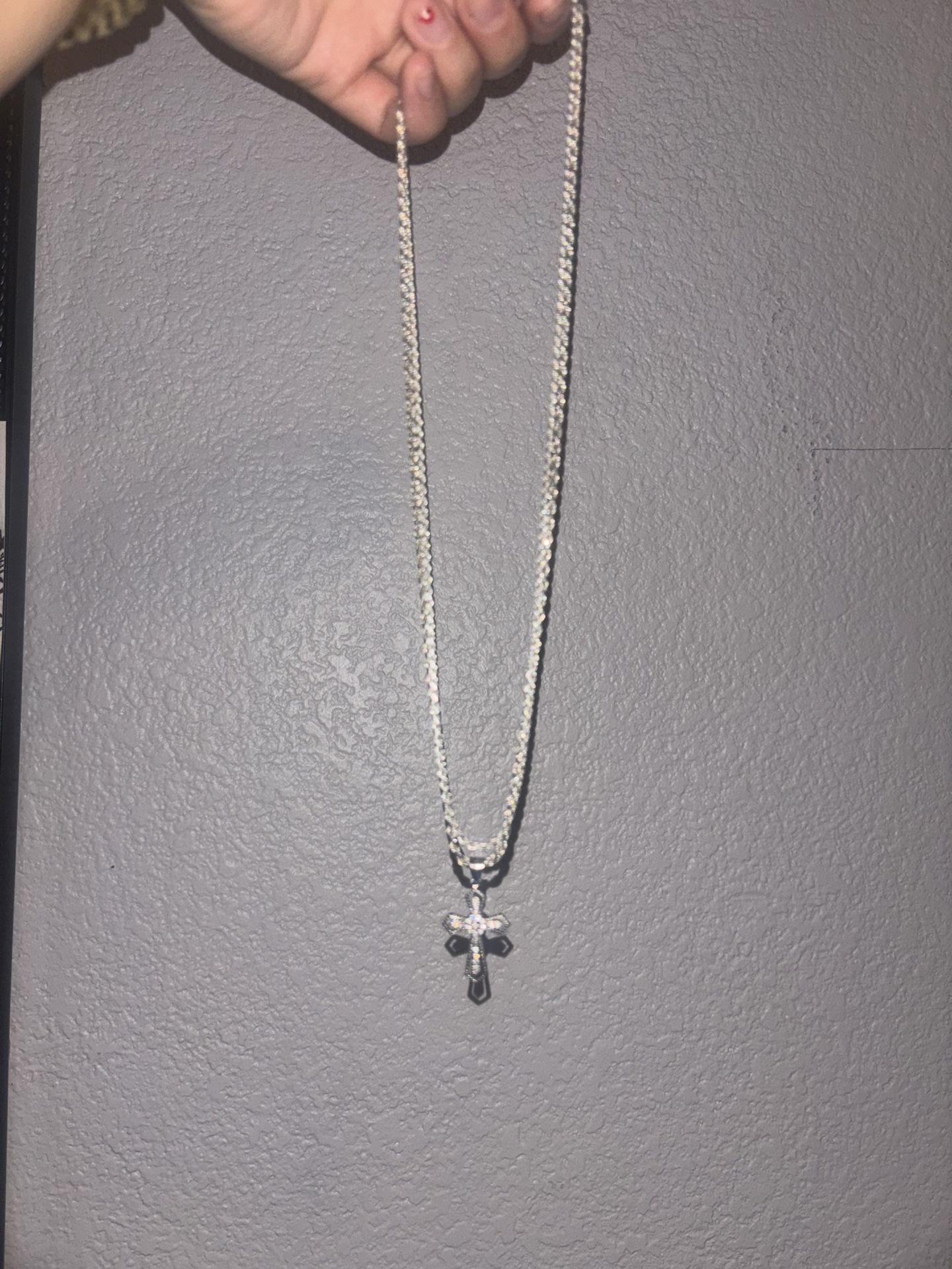 925 silver rope chains and pendant