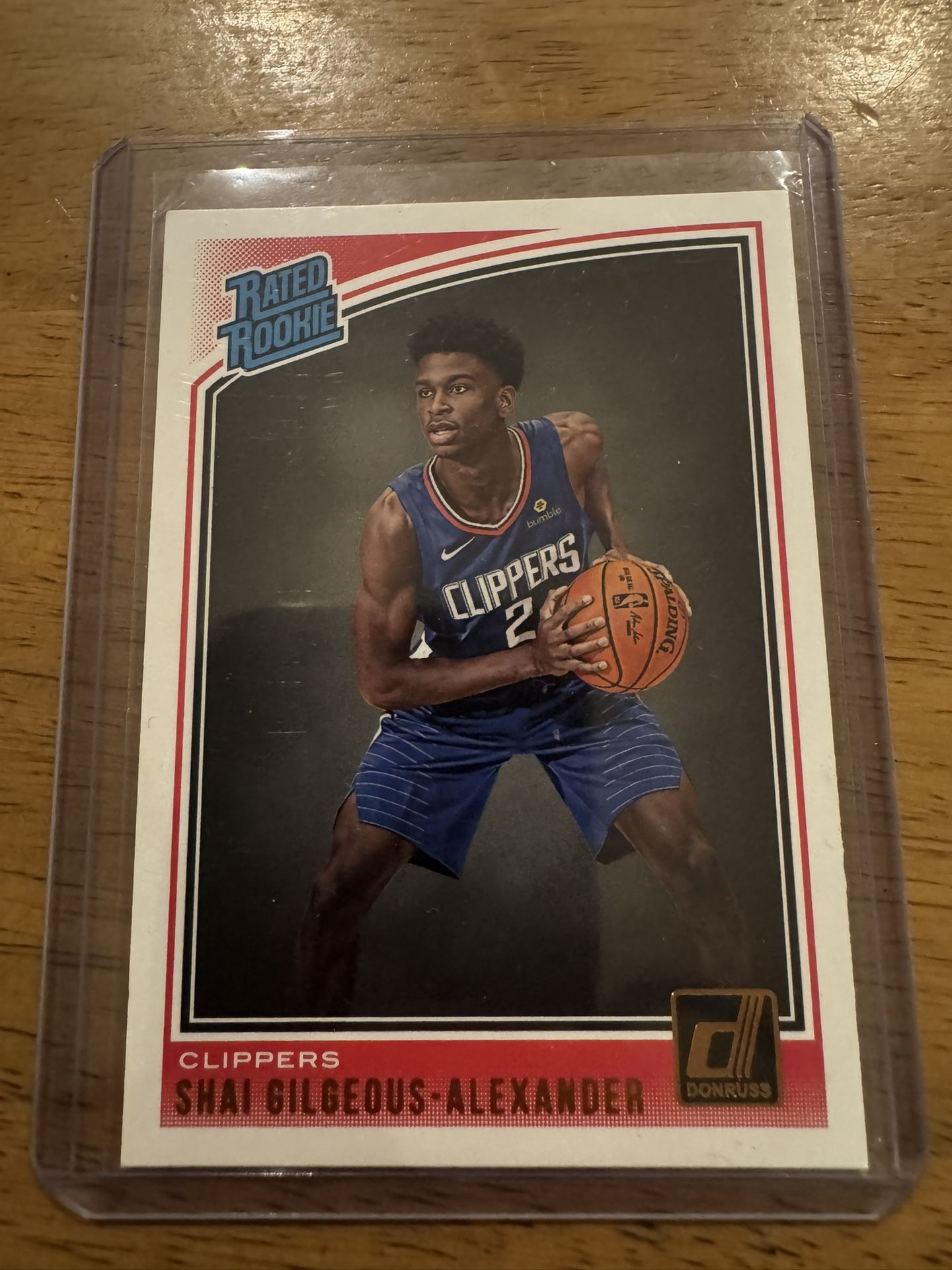 2018-19 Donruss #162 Shai Gilgeous-Alexander Rookie Card RC MVP