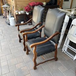 Leather chairs