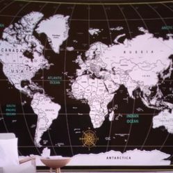 World Map Tapestry