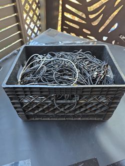 Crate of 1/4" Balanced Cables