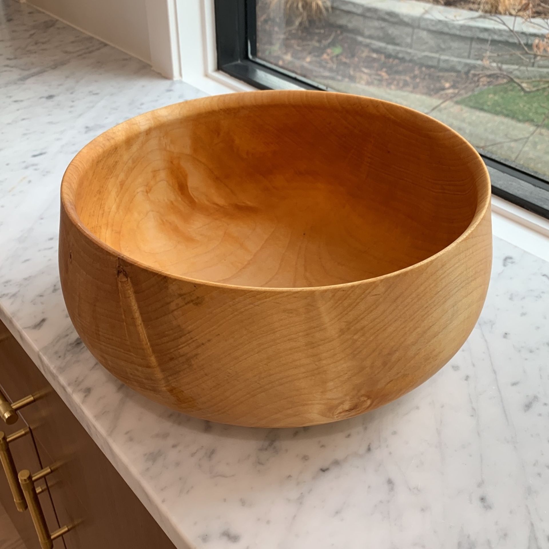 Hand Crafted Wooden Salad Bowl