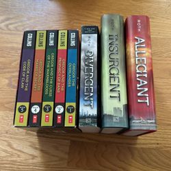 Divergent Trilogy By Veronica Roth Full Set And Gregor The Underland Chronicles By Suzanne Collins Full Set With Box