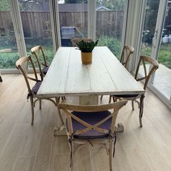 Housefarm dinning table only  - 84" x 40"