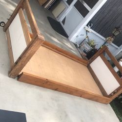 Handmade Wooden Twin Bed Frame