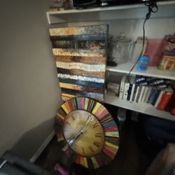 Picture And Clock Retro