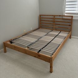 IKEA Wood Frame Full Sized Bed