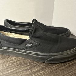 Used But Good Vans Shoes Black On Black Women’s 8.5 / Men’s 7