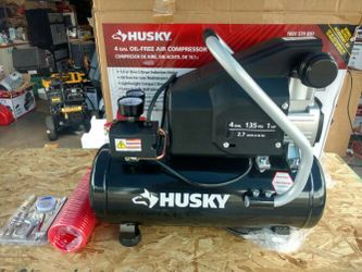Husky 4 Gallon Oil Free Compressor