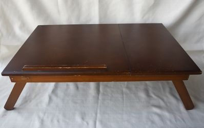 Winsome Alden Folding Lap Desk Bed Tray, Walnut