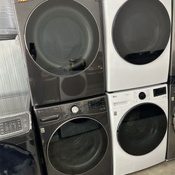 Black Stainless Lg Washer And Gas Dryer