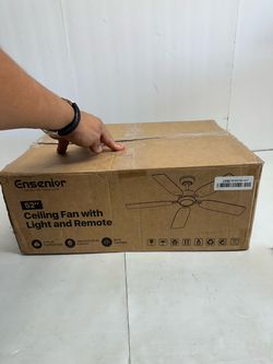 Ensenior 52" Ceiling Fan with Light and Remote
