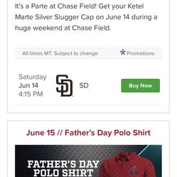 Dback Tickets For Cheapp Lower Level Saturday Game