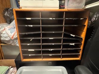 Wooden Paper cubby storage 24 slots