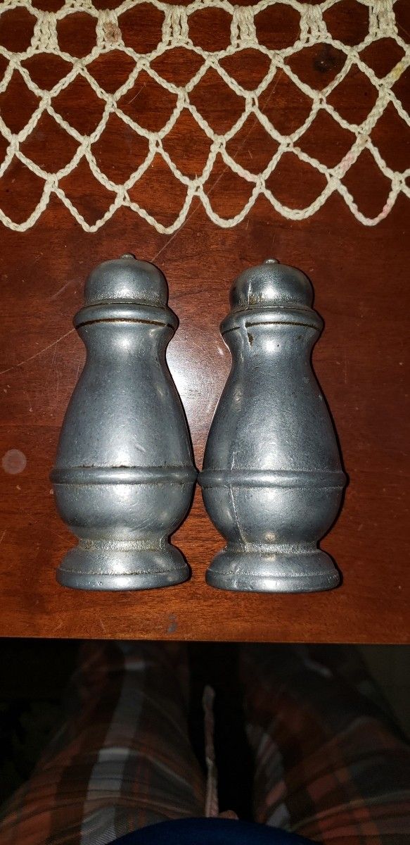 Pewter Salt And Pepper
