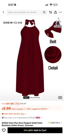Summer dress - burgundy