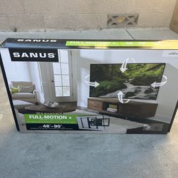 Sanus VLF628-B1 Full-Motion TV Wall Mount, designed for TVs ranging from 46" to 90" and