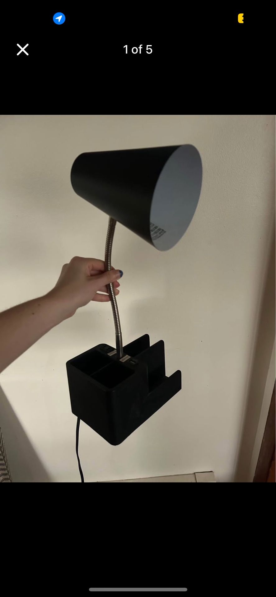 Organizer Desk Lamp USB