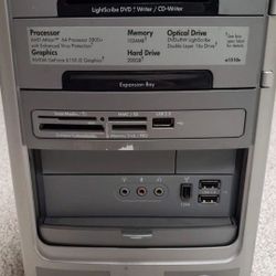 The HP Desktop PC Pavilion A1510N