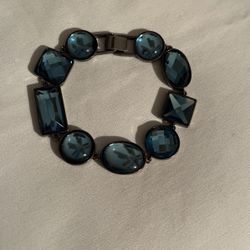 25 Lia Sophia blue stone bracelet