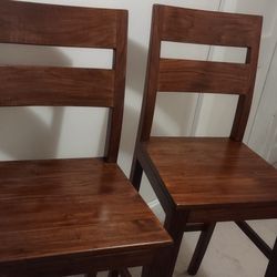 Crate & Barrel Bar Stools Set Of 2