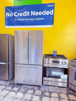 Refrigerator and stove no credit needed  2 year warranty