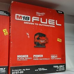 Milwaukee New M18 Fuel Handle Jig Saw 