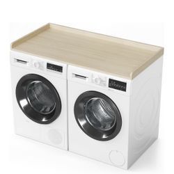 SpaceAid Washer Dryer Countertop, Laundry Wood Shelf Topper with Edge, 54" Width × 27.5" Depth Cover Guard Organizer for Washer And• Reg. List $129.98