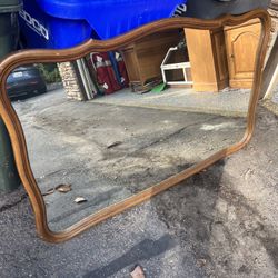 Vintage Mirror Wood 