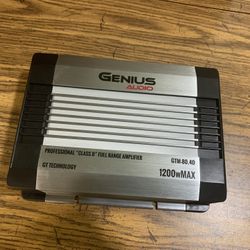 Genius Audio 1200w Max Power 4 Channel Class D Amplifier ( Demonstration Model ) 