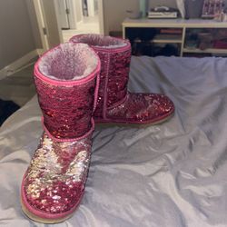 pink sparkling ugg boots 