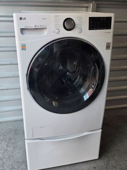 LG Front Load Washer with Pedestal