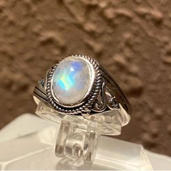 Moonstone Silver Ring 925