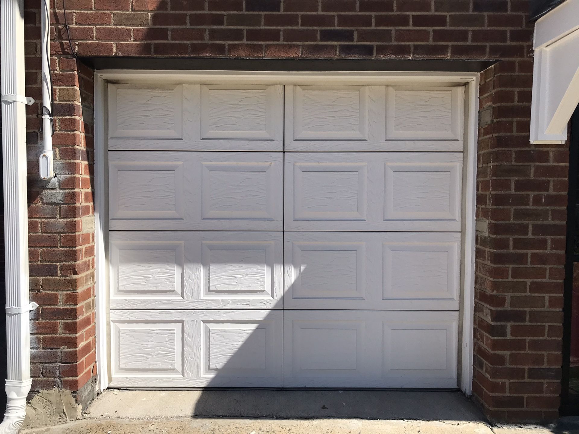 Classic Collection Insulated 8 ft X 7 ft White Garage Door with Lift Master Opener Comes with 2 Remotes