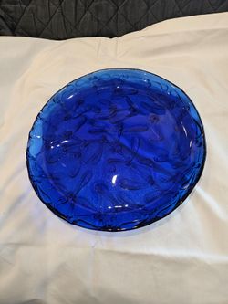 Vintage Cobalt Blue Platter
