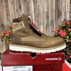 WOLVERINE SOFT TOE BOOTS SIZE 10.5