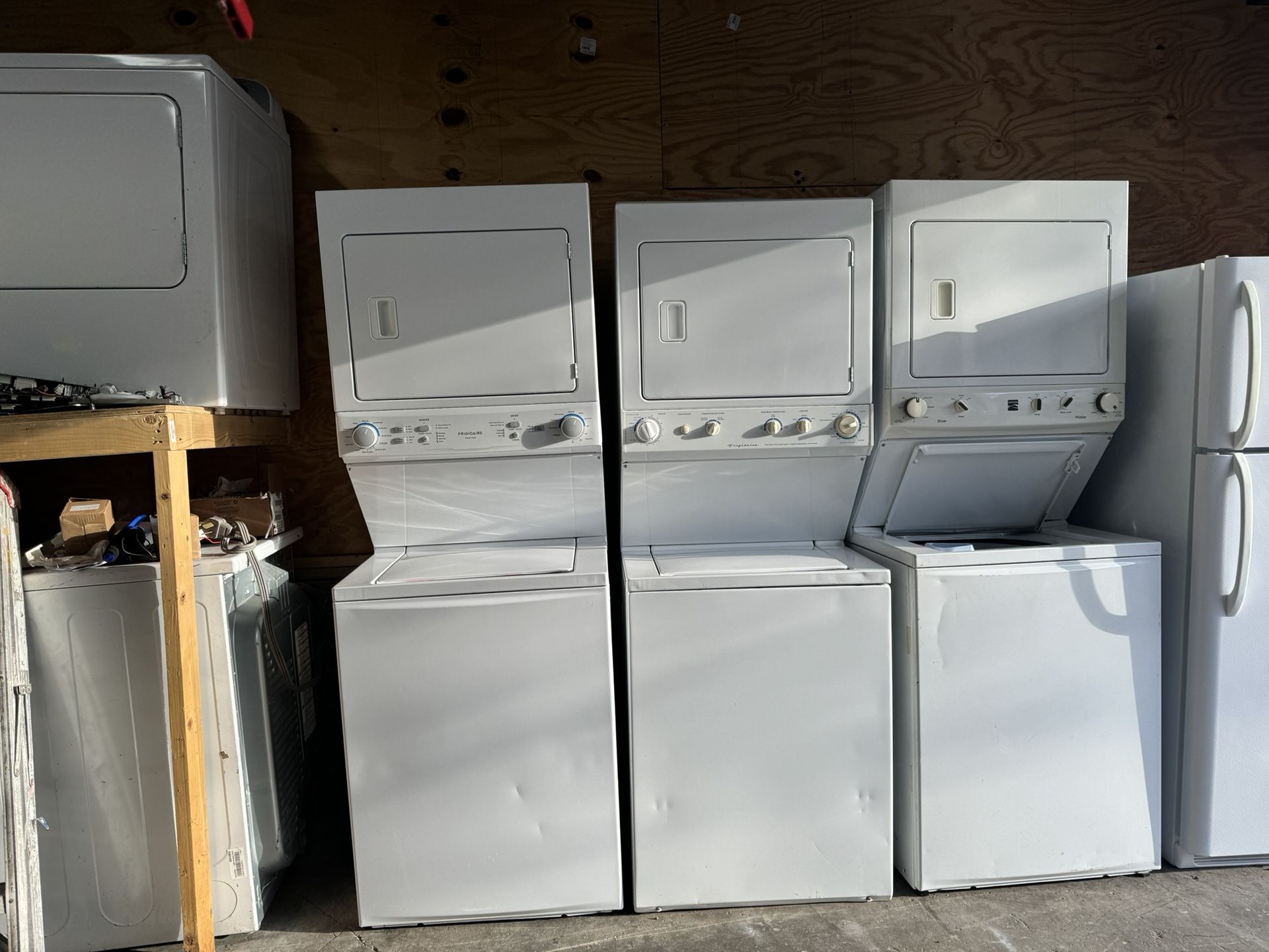 2 Frigidaire And 1 Kenmore Stackable