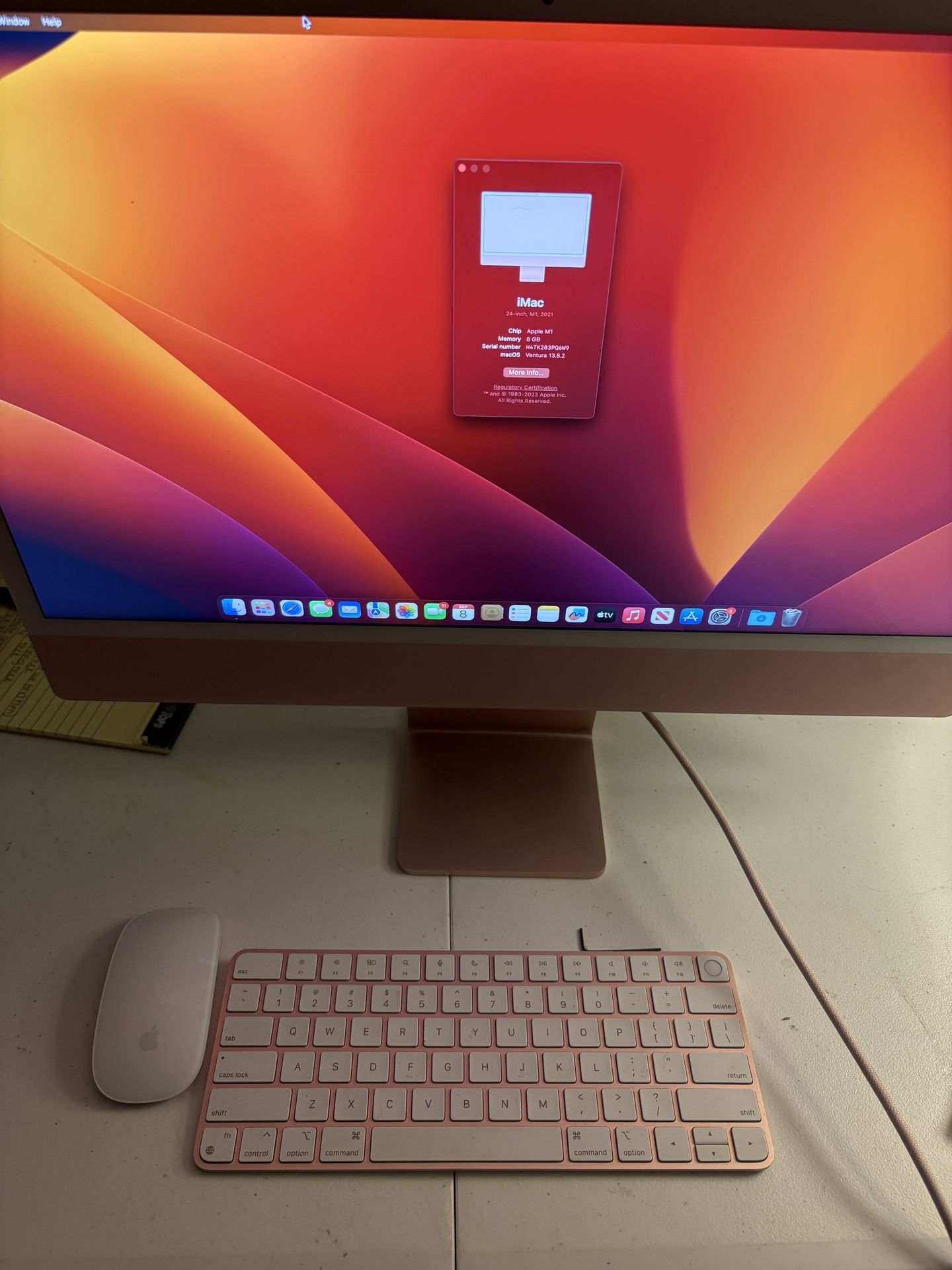 Pink Apple iMac M1 Chip