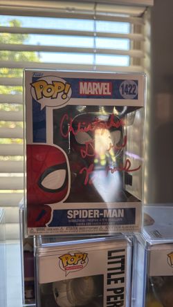 Marvel Spiderman autographed Funko Pop