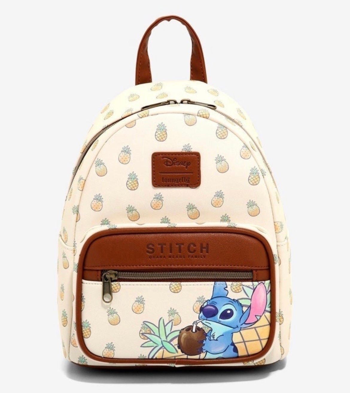 Loungefly Disney Lilo & Stitch Pineapple Mini Backpack  NWT