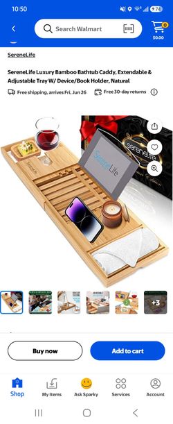 SereneLife Premium Bathtub Tray Caddy
