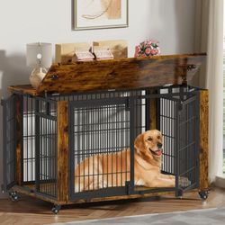 XL Dog Kennel With Wheels 