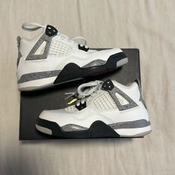 Jordan 4 Retro White Cement PS Size 12c USED