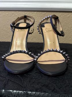 Christian Louboutin Black Spiked Heels size 7