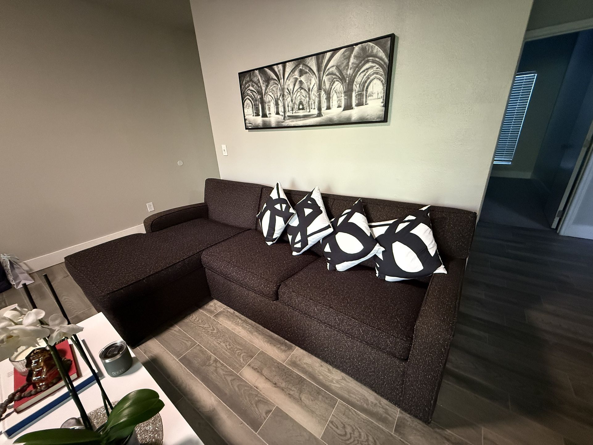 🛋️ GREAT DEAL! Modern Sectional Sofa with Pull-Out Full Size Bed 🛌