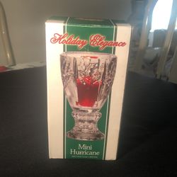 New Holiday Crystal Hurricane Candle Lamp
