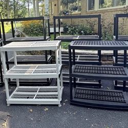 Shelves Sturdy Strong Plastic  3 Tier Or 4 Tier
