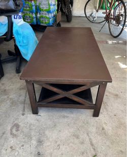 Wood Oxford Coffee Table with Shelf