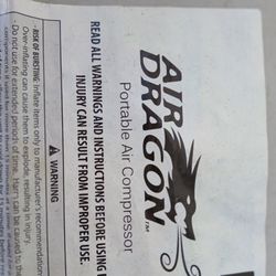 Portable Air Compresso