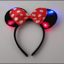 Minnie Light-Up Headband Minnie Mouse Headband With Light Diadema De Minnie Mouse